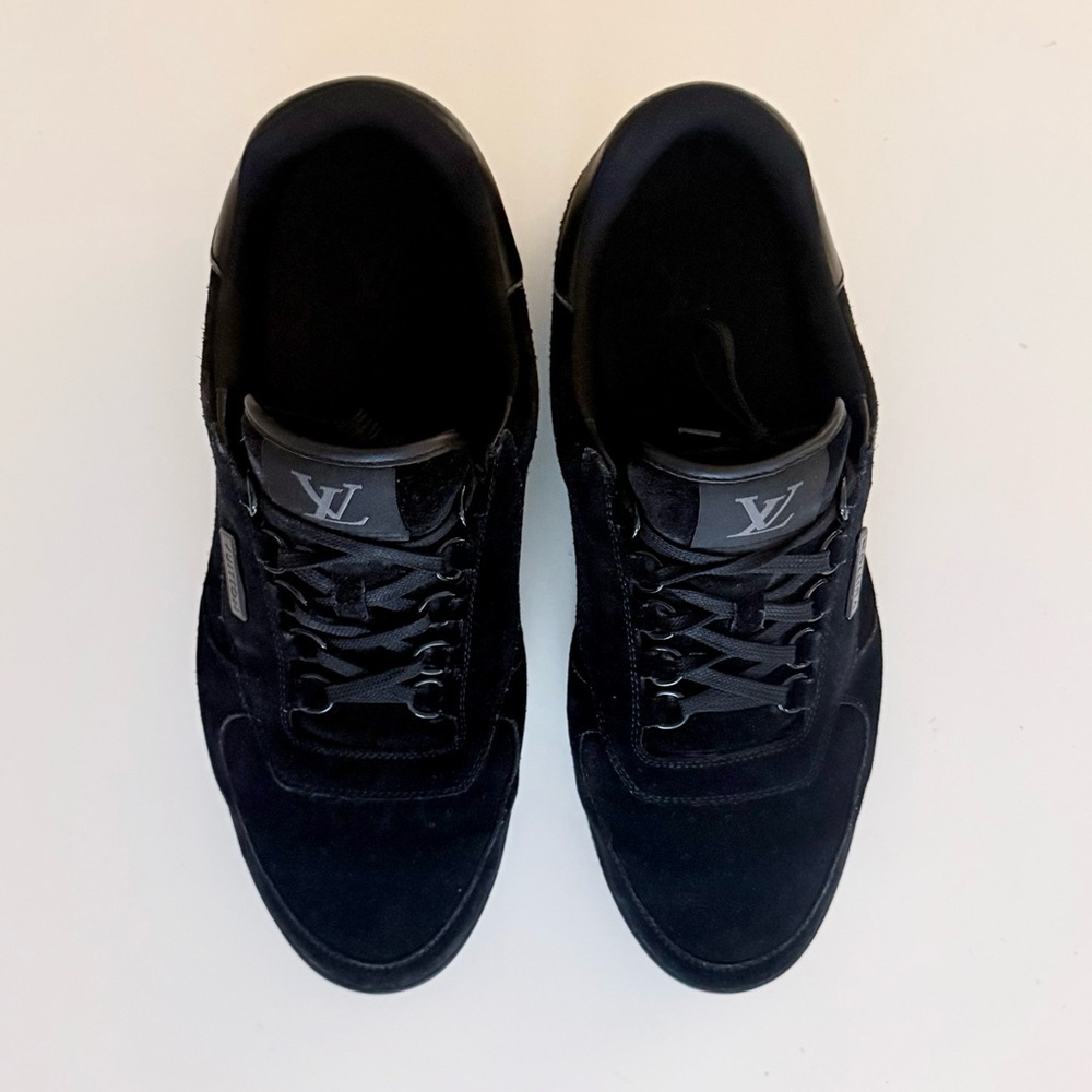 Louis Vuitton Virgil Abloh Black Suede Low Top Sneakers Men’s 9.5 - Picture 5 of 10